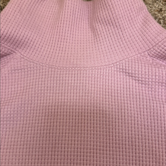 ALO Yoga Waffle Weekend Escape Mock Neck Long Sleeve S/M - Picture 2 of 7